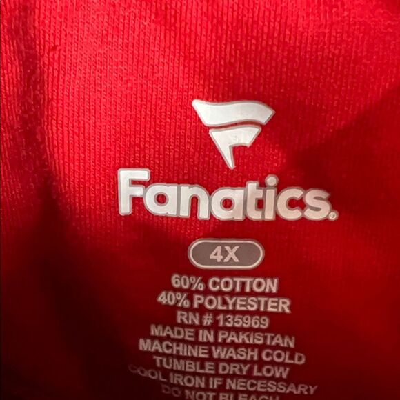 Fanatics NFL Women’s Size 4X Red Kansas City Chiefs Mahomes Jersey Hoodie NWT - Picture 2 of 5